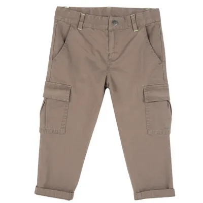 Pantaloni copii Chicco, bej cu alb, 08608-62MC