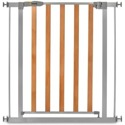 Hauck Poarta siguranta copii Wood Lock 2+ 21cm ext.silver
