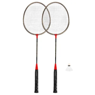 Set 2 rachete badminton Spokey + 1 fluturas plastic si husa