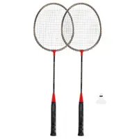 Set 2 rachete badminton Spokey + 1 fluturas plastic si husa