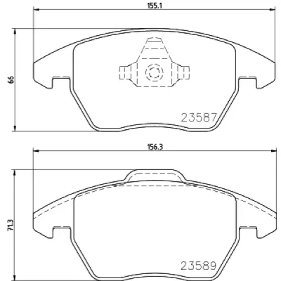 Set placute frana, frana disc PAGID T1841
