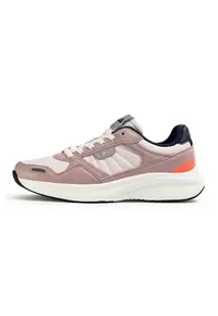Pantofi sport din piele cu garnituri din material textil Skyleap - Violet deschis/Alb murdar