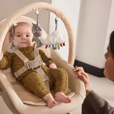 Scaun de masa pentru copii 3 in 1 KinderKraft Fini Up Beige