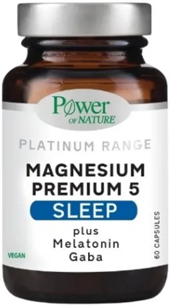 Platinum Range Magnesium Premium 5 Sleep, 60 capsule, Power of Nature