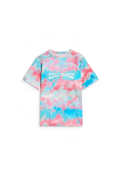 Tricou Baieti Oversize Junior ""Cold Waves"" - Multicolor - Bumbac 100% - SportStyle - Sezon SS25 - Marime 140