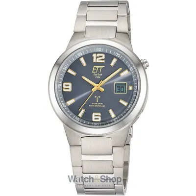 Ceas ETT Eco Tech Time ETT Eco Tech Time EGT-11708-52M Mens Watch Radio-controlled Solar Drive Everest Gents Titan 41mm 5ATM
