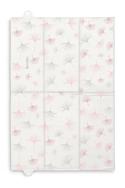 Saltea de infasat pliabila compact si impermeabila pentru plimbarecalatorie Sensillo 40x58 cm Botanic pink