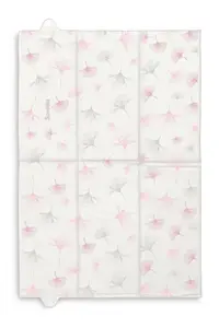 Saltea de infasat pliabila compact si impermeabila pentru plimbarecalatorie Sensillo 40x58 cm Botanic pink
