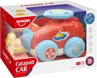 Jucărie pentru copii Huanger - Mașină catapultă, roșie
