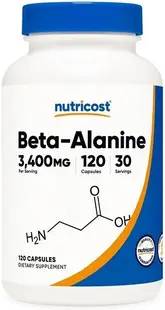 Beta-Alanine, 3400 mg, 120 capsule, Nutricost