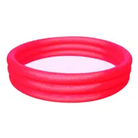 Piscina gonflabila rotunda, 3 inele, Bestway, Rosu, 183 x 33 cm