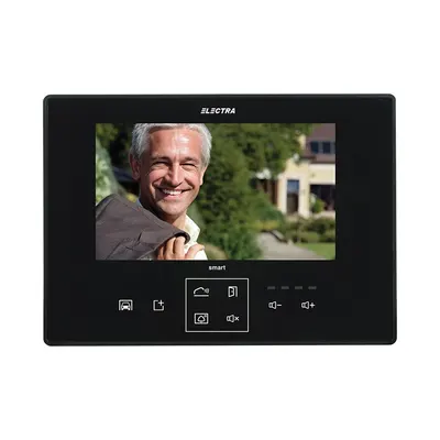 Videointerfon de interior Electra Smart VTM.7S083.ELBTL, ecran 7 inch, aparent, negru