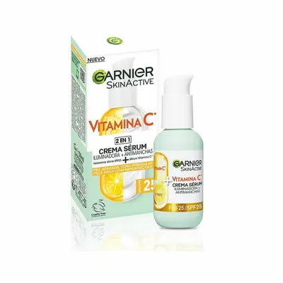 Cremă-Ser Garnier Skinactive, Vitamina C, SPF 25, 50 ml