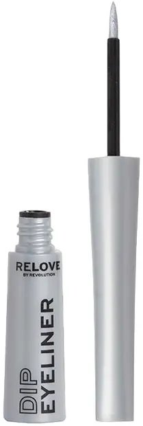 Relove by Revolution Eyeliner Dancing Queen Metallic Dip, Silver, 5 ml