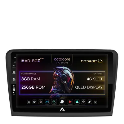 Navigatie Skoda Superb 2 (2008-2015), Android, Z-Octacore 8GB RAM + 256GB ROM, 10.1 Inch - AD-BGZ10008+AD-BGRKIT043