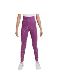 Colanti sport copii model One Dri-FIT - talie inalta - buzunar ascuns - poliester/spandex - roz