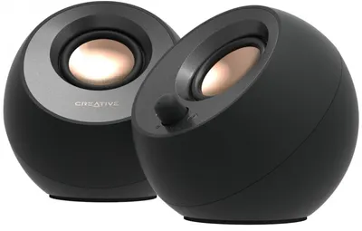 Sistem audio Creative - Pebble V3, 2.0, negru/aur