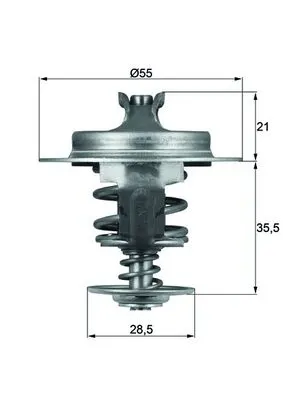 Termostat Lichid Racire (83 C) Potrivit Citroen Berlingo, Berlingo Minivan, Bx, C15, C15 Minivan, C4 I, C5 I, C5 Ii, C5 I Kombi, C8, Evasion, Jumper I, Jumpy I, Xantia 1.6-2.2d 10.85