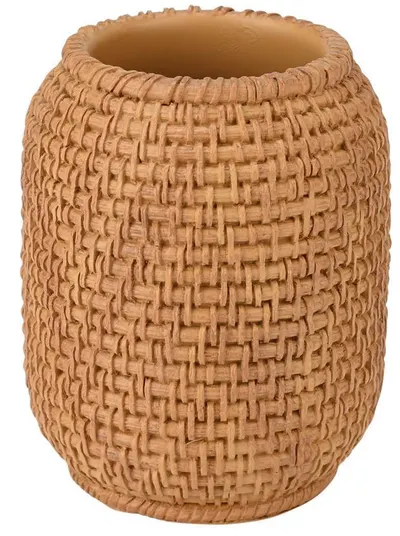 Pahar pentru periuțe de dinți Estia - Rope, 8 x 8 x 9.9 cm