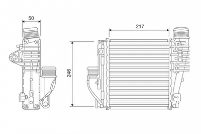 Compresor Intercooler Potrivit Ds Ds 4 Ii, Ds 7, Ds 9; Citroen Berlingo, Berlingo Minivan, C3 Aircross Ii, C4 Cactus, C4 Grand Picasso Ii, C4 Iii, C4 Picasso Ii, C4 Spacetourer 1.2-2.0d 02.13