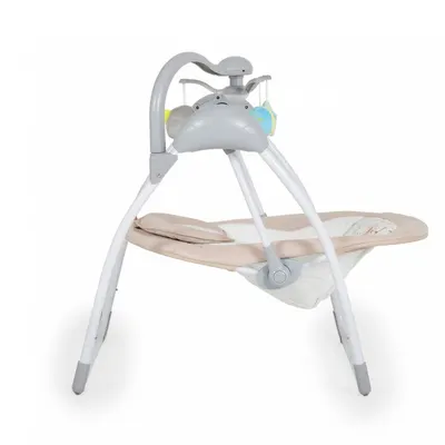 Leagan electric pliabil cu telecomanda si carusel Cangaroo Jessica Beige