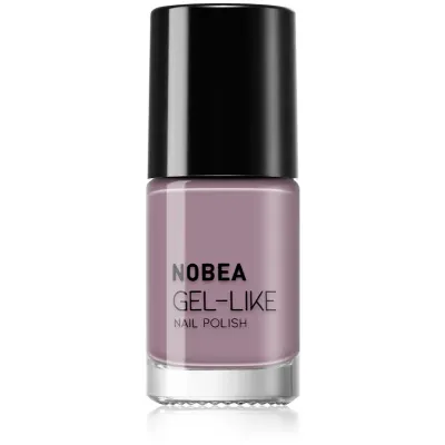 NOBEA Day-to-Day Gel-like Nail Polish lac de unghii cu efect de gel culoare Thistle purple #N54 6 ml