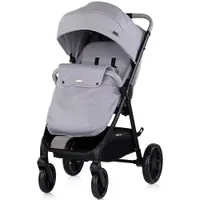 Carucior pentru copii Chipolino Ultera Platinum cu husa pentru picioare, bara detasabila, roti cu suspensii, greutate admisa 22 kg