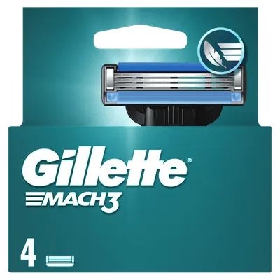 Set rezerve aparat de ras Mach 3, 4 bucati, Gillette