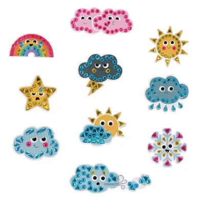 Set de 10 magneți cu diamante