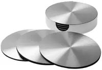 Set de suporturi din aluminiu pentru pahare Invotis - 6 bucăți