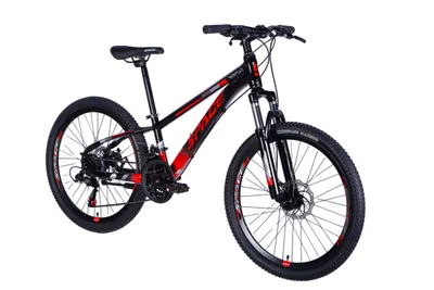 Bicicletă copii 24" Mercury Ultra aluminiu 21 viteze 130-160 negru/roz