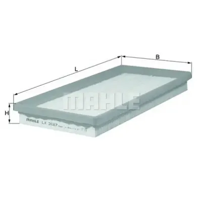 Filtru aer MAHLE ORIGINAL LX 2087