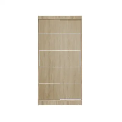Dulap KOSS 03, cu usi glisante, sonoma, 100x60x200 cm
