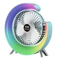 Ventilator de birou rotativ Andowl Q FS800 cu iluminare LED RGB
