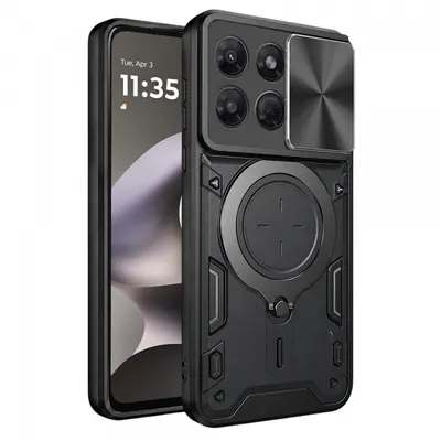 Husa pentru Motorola Moto G37 Power, Techsuit, CamGuard Pro, Neagra