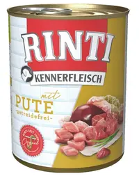 RINTI Kennerfleisch Turkey Conserva hrana pentru caini, cu curcan 800 g