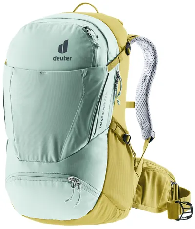 Rucsac de ciclism Deuter - Trans Alpine 22 SL, 22l, verde/galben