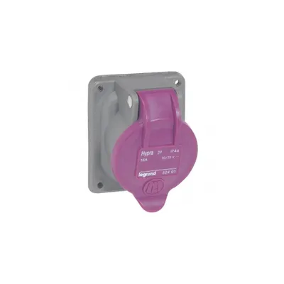 Panou montaj priza Hypra - IP44 - 20/25 V~ - 16 A - 2P - plastic
