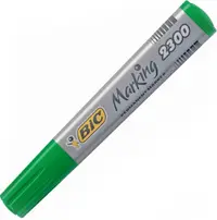 Marker permanent Bic - 2300 Bevel Tip, verde