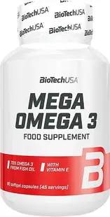 Mega Omega 3, 90 capsule gel, BioTech USA