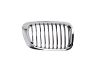 Grila radiator Dreapta potrivit BMW 3 (E46) 1.6-3.2 1997-2007 1998-2003 - (crom/negru)
