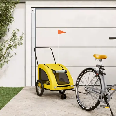 Gossi remorca de bicicleta animale companie galben textil oxford/fier