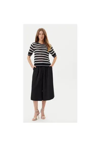 Pulover dama ACMA001895 - Poliester - Negru/Argintiu - Negru/Argintiu