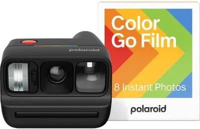 Aparat foto instant Polaroid - Go Gen 3 + Color Film Bundle, Black