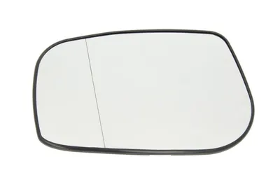 Sticla oglinda exterioara Stanga potrivit TOYOTA AVENSIS, AVENSIS VERSO 2001-2010 pana in 2006 - (asferica, incalzita, crom)