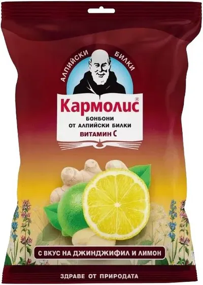 Bomboane Karmolis cu aromă de ghimbir și lămâie, 75 g, Schaper & Brummer
