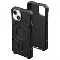 Husa MagSafe pentru Apple iPhone 15 Plus, Urban Armor Gear, Monarch Pro Carbon, Neagra