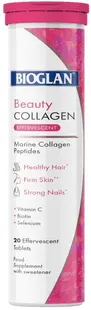 Beauty Collagen, căpșuni, 20 comprimate efervescente, Bioglan