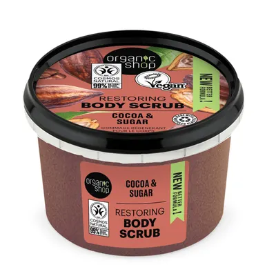 Scrub de corp Belgian Chocolate, 250ml, Organic Shop