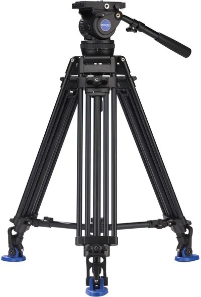 Trepied video Benro - A674TMM Dual Stage AL + BV10, 74-164 cm, negru